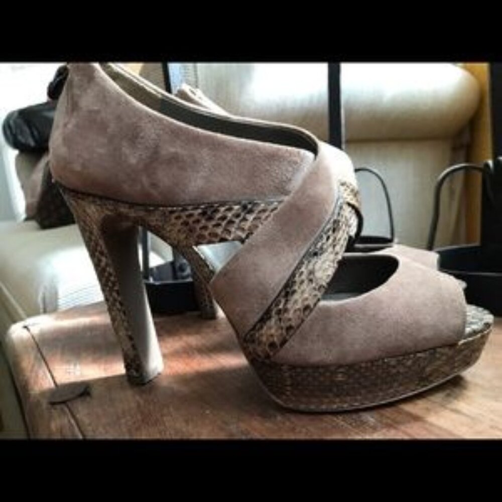 Tory Burch Suede/Leather Heels